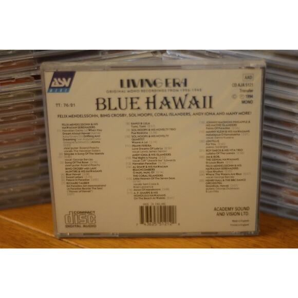 Blue Hawaii A Vintage Anthology 1926-1942 CD ASV Living Era 1994 New Sealed - Picture 2 of 2
